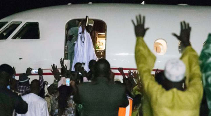 Gambia crisis ends as Jammeh leaves for exile