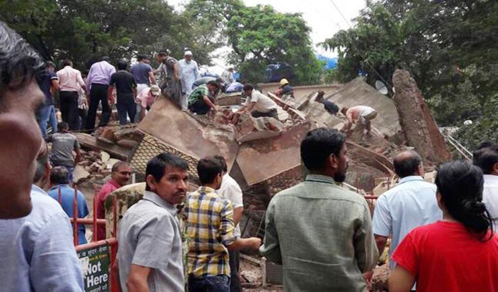 Dozens trapped in Mumbai building collapse