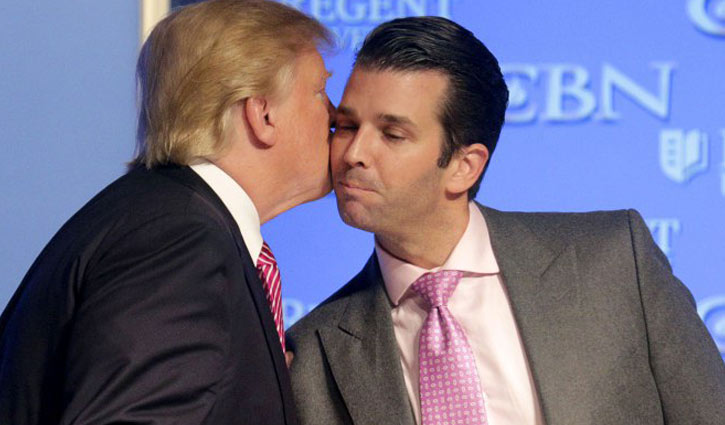 Trump son met Russian who promised material on Clinton