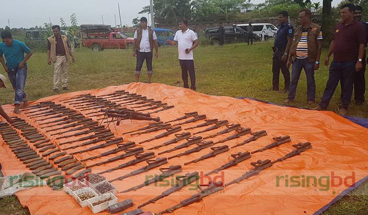 Huge cache of arms, ammo recovered in N'ganj