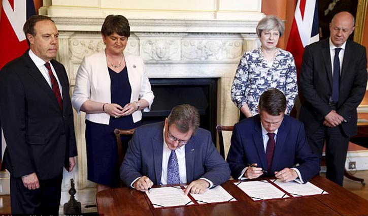 Conservatives, DUP sign deal to form government