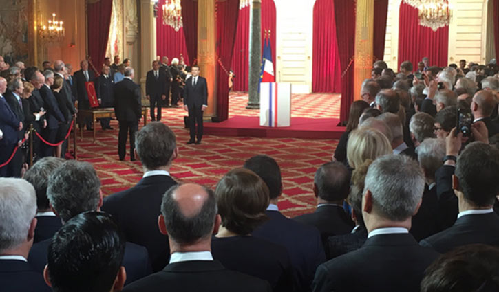 Macron takes power as president of France