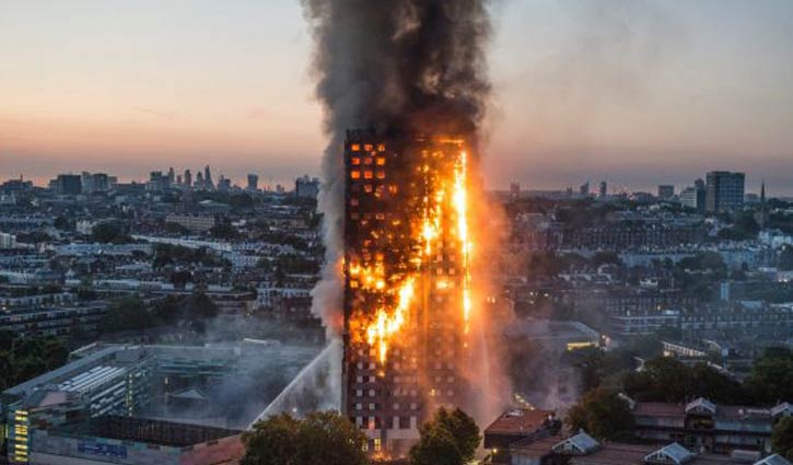 London fire: Six killed as Grenfell Tower engulfed