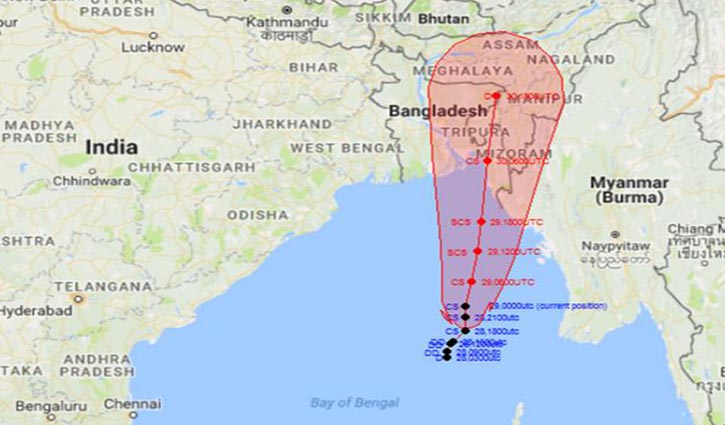 ‘Mora’ moving towards coast, warning signal 7