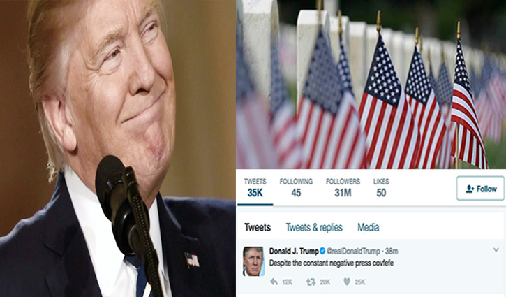 Trump's 'covfefe' tweet leaves Internet guessing