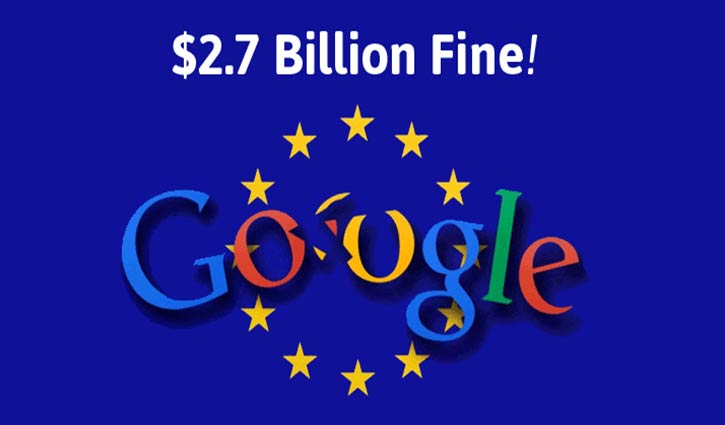 Google fined record £2bn over shopping service