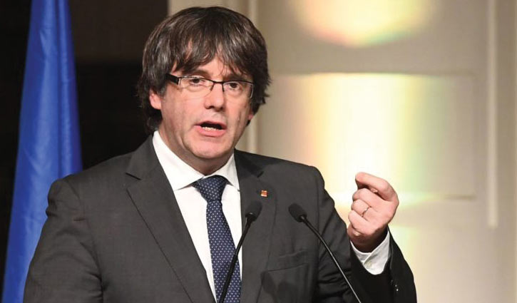Spain withdraws arrest warrant for Puigdemont