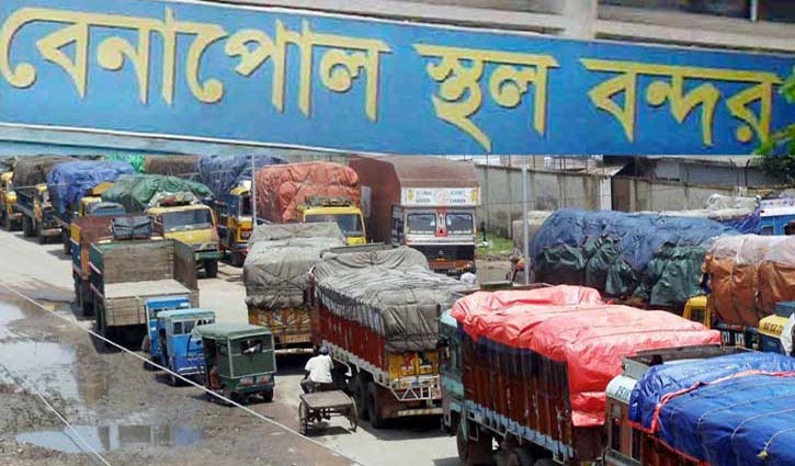 Export-import activities closed at Benapole