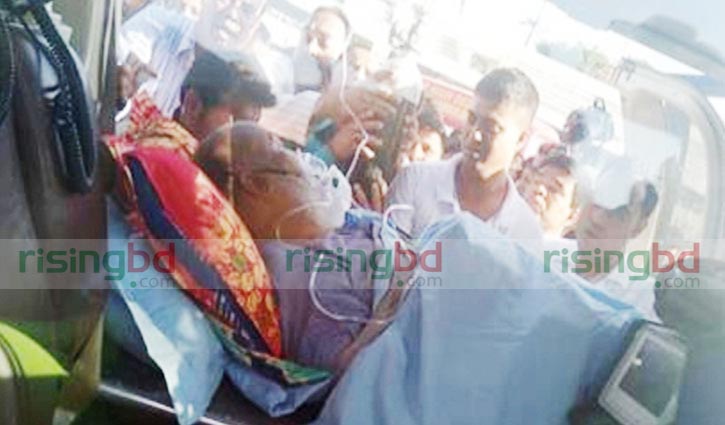 Mohiuddin Chy airlifted to Dhaka