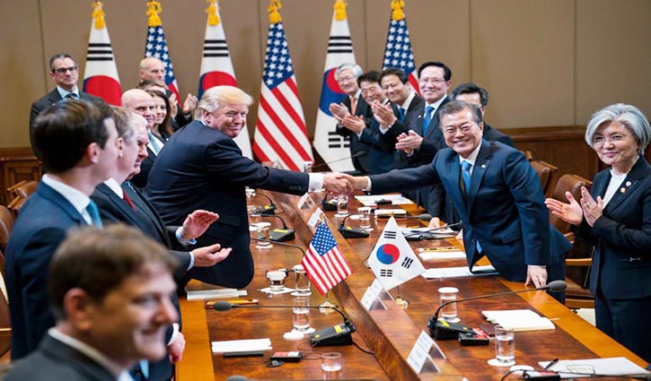 Trump urges N Korea to come to table