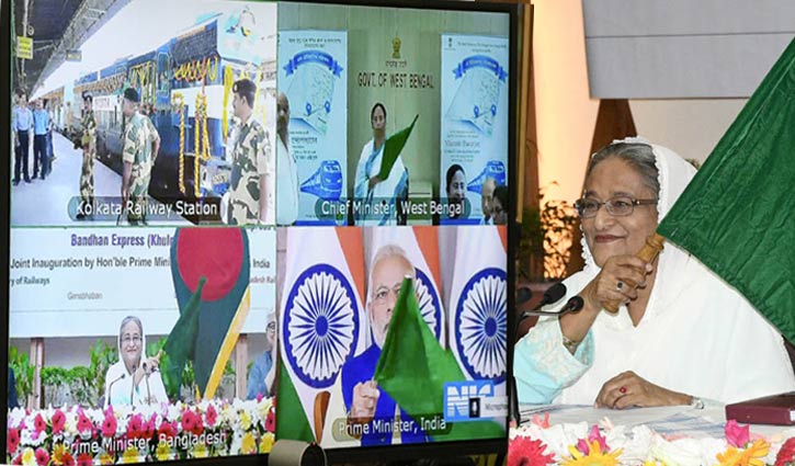 Hasina, Modi open Khulna-Kolkata rail service