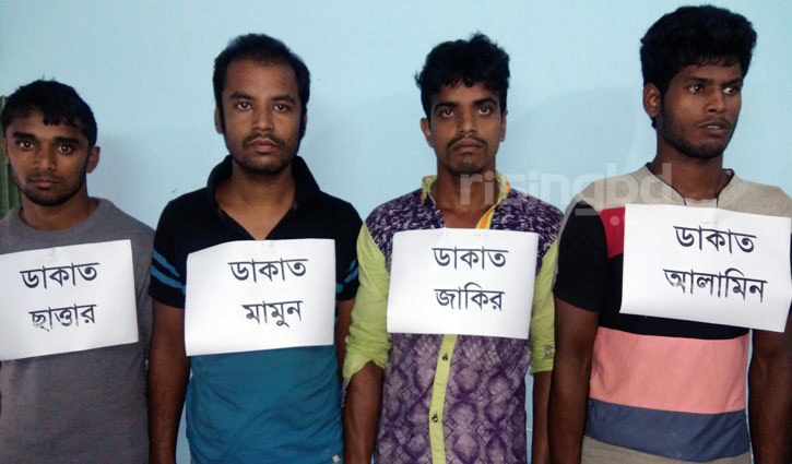 Four robbers detained in Gazipur