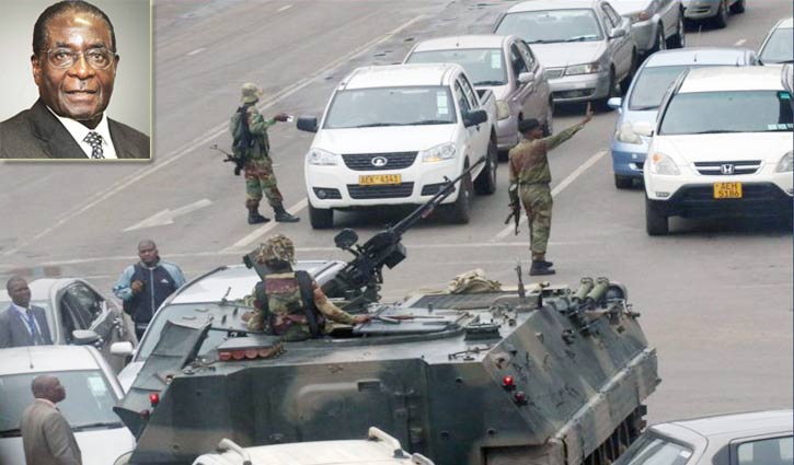 Army takes over Zimbabwe, Mugabe 'detained'