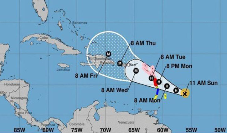 Hurricane Maria nears Caribbean islands