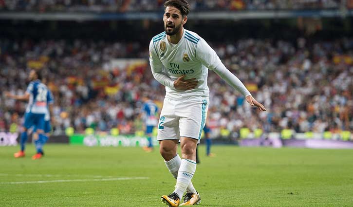 Isco scores twice as Real Madrid defeats Espanyol
