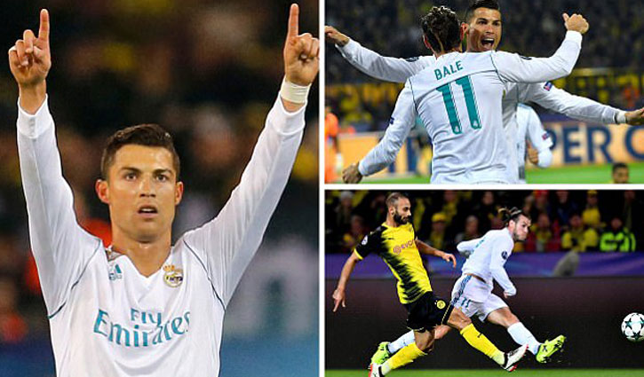 Ronaldo marks milestone as Real win at Dortmund