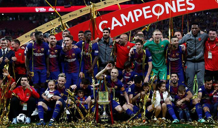 Barcelona, Messi beat Sevilla for Copa Del Rey title