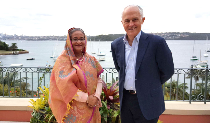 Australian PM reaffirms continued support