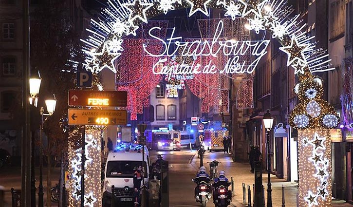 Strasbourg gunman hunted after three killed