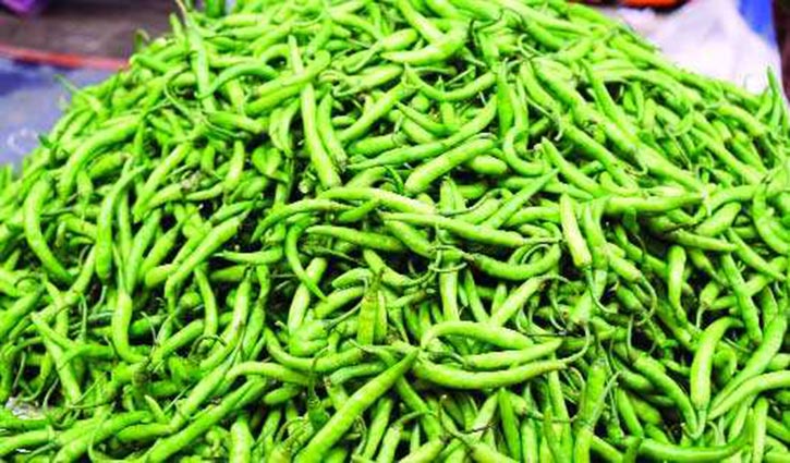 Price of green chilli falls as supply improves