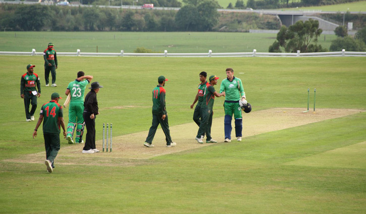 Bangladesh A team beat Ireland by 87 runs