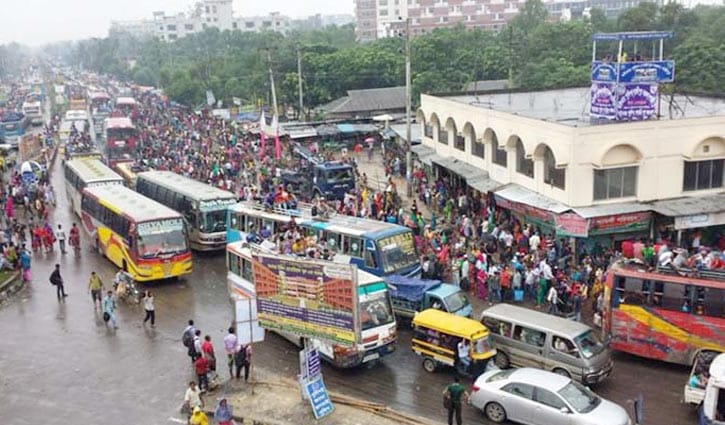 ঈদযাত্রা : নিরাপদে বাড়ি ফেরার উদ্যোগ নিন