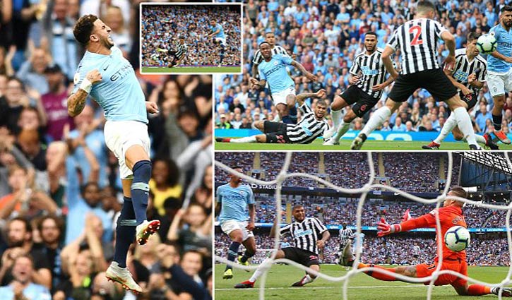 Walker gives Man City 2-1 win over Newcastle in EPL