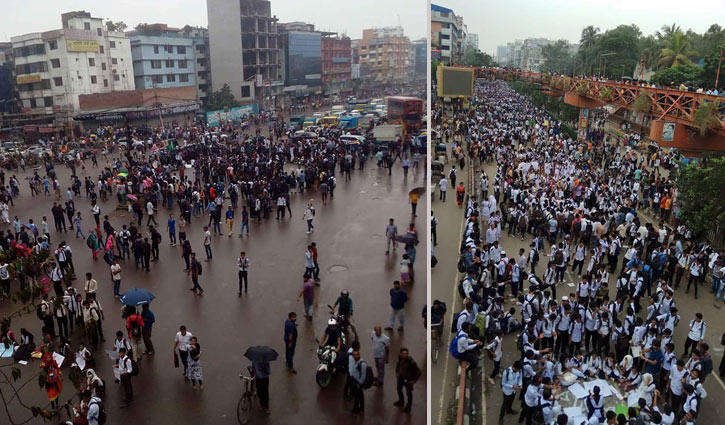 Students take to streets for 7th day