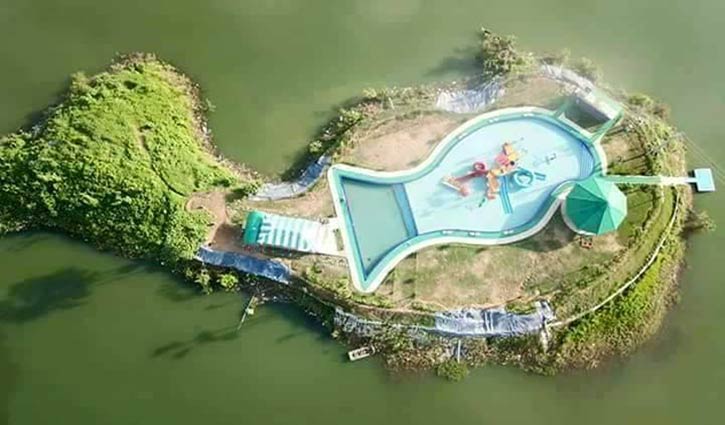 রাঙ্গামাটিতে ভ্রমণ পিপাসুদের প্রধান আকর্ষণ হ্যাপি আইল্যান্ড