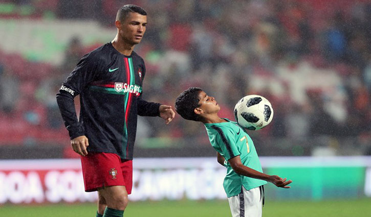 Ronaldo 'dreams' of son becoming a footballer