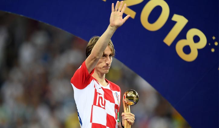 Luka Modric wins World Cup Golden Ball