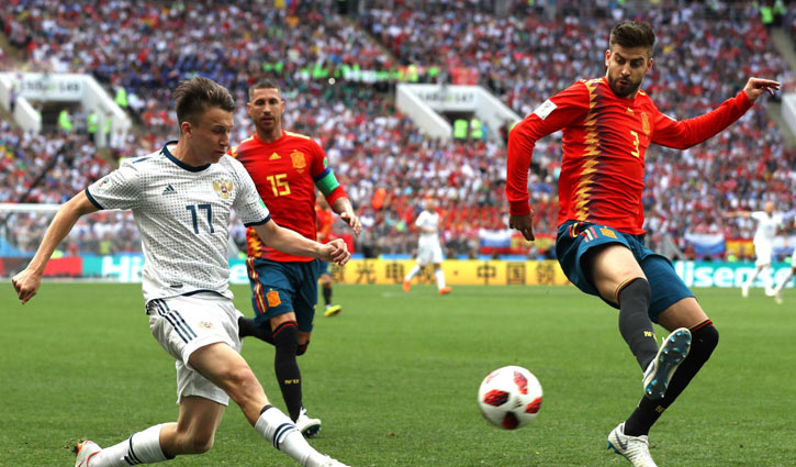 Russia knock out Spain on penalties in huge shock