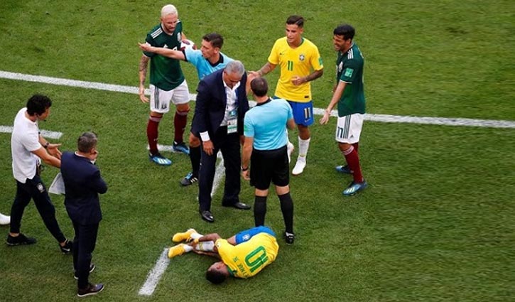 Neymar's acting spoils Brazil's show