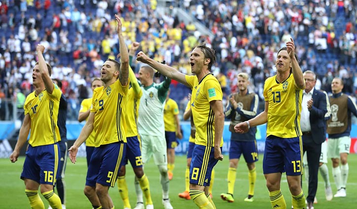 Sweden beat Switzerland 1-0 to enter quarter-finals