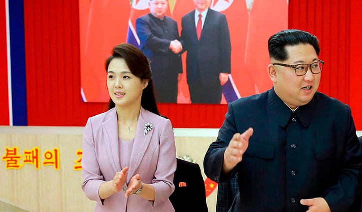 Kim’s wife makes public debut as first lady