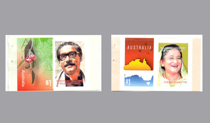 Australia releases stamps on Bangabandhu, Sheikh Hasina