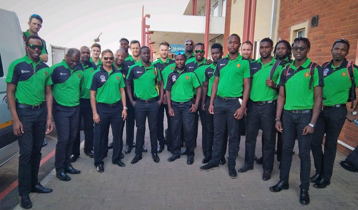 Zimbabwe cricket team arrives in Dhaka