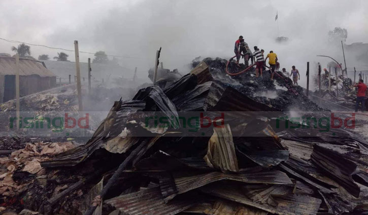Fire at Gazipur Jhut godown