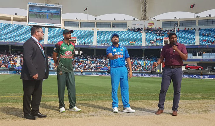 Bangladesh batting against India in Asia Cup Final