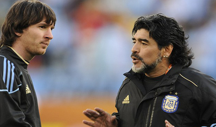 Maradona urges Messi to retire