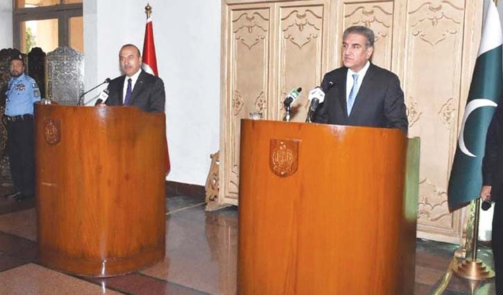 Turkey to support Pakistan on Kashmir at UN