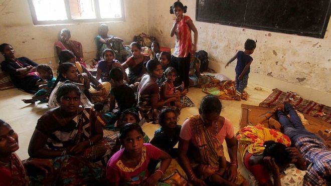 Mass evacuations as storm moves up India's coast