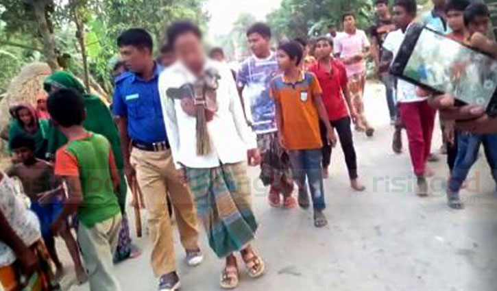 অন্যের ঘরে উঁকি, জুতার মালা পরিয়ে গ্রাম ঘুরিয়ে শাস্তি