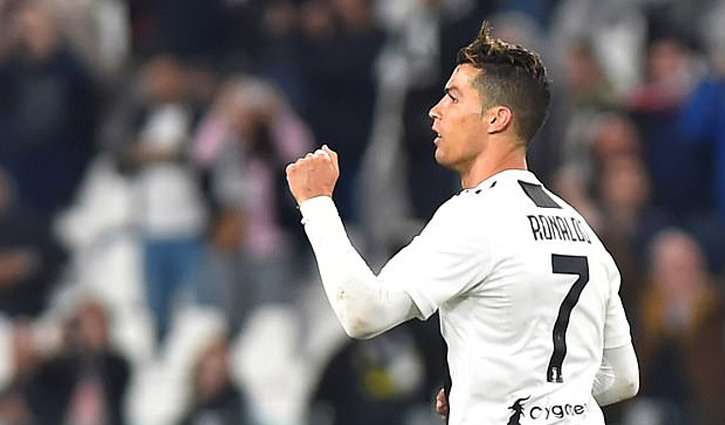 রোনালদোর গোলে রক্ষা জুভেন্টাসের