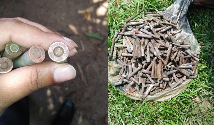 375 rounds of bullets found at Rajshahi pond