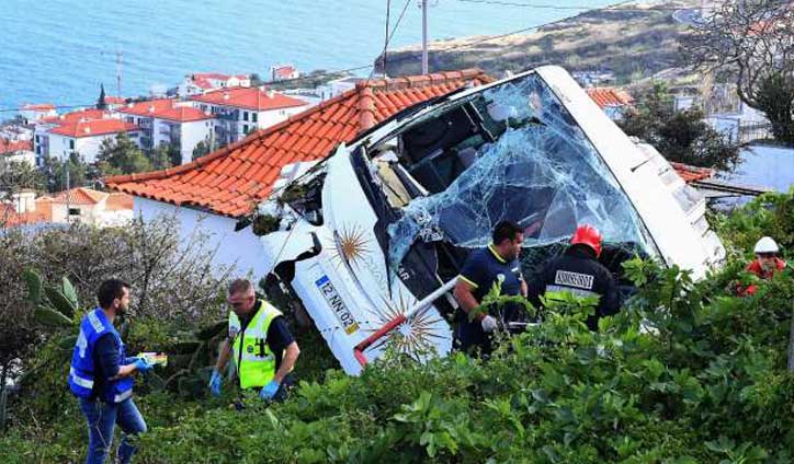 At least 29 killed on tourist bus in Madeira