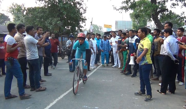কুড়িগ্রামে জাতীয় সাইক্লিং প্রতিযোগিতা শুরু
