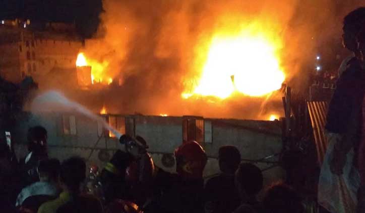 Fire at Posta polythene factory