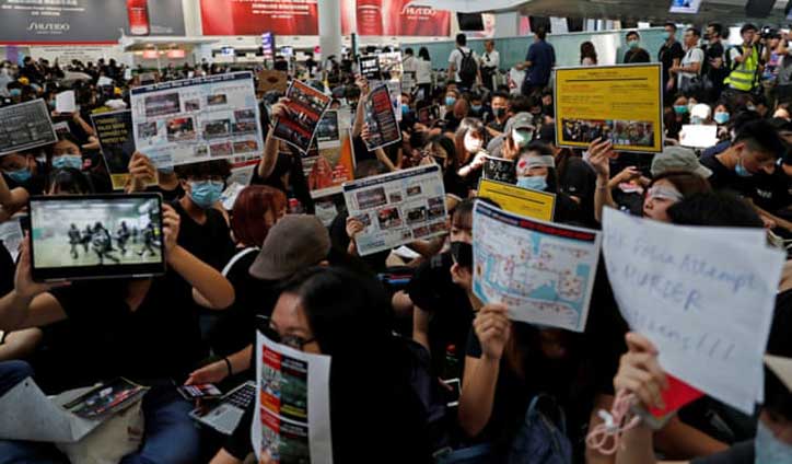 Hong Kong airport authority cancels flights over protests