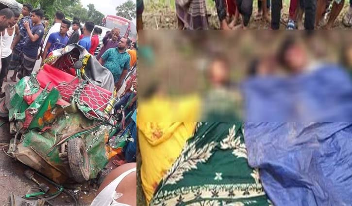 সড়ক দুর্ঘটনায় স্বামী-স্ত্রী ও ৩ সন্তানসহ নিহত ৭ সড়ক দুর্ঘটনায় স্বামী-স্ত্রী ও ৩ সন্তানসহ নিহত ৭